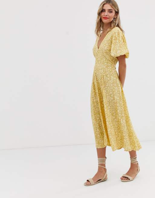 Faithfull delia 2025 midi dress