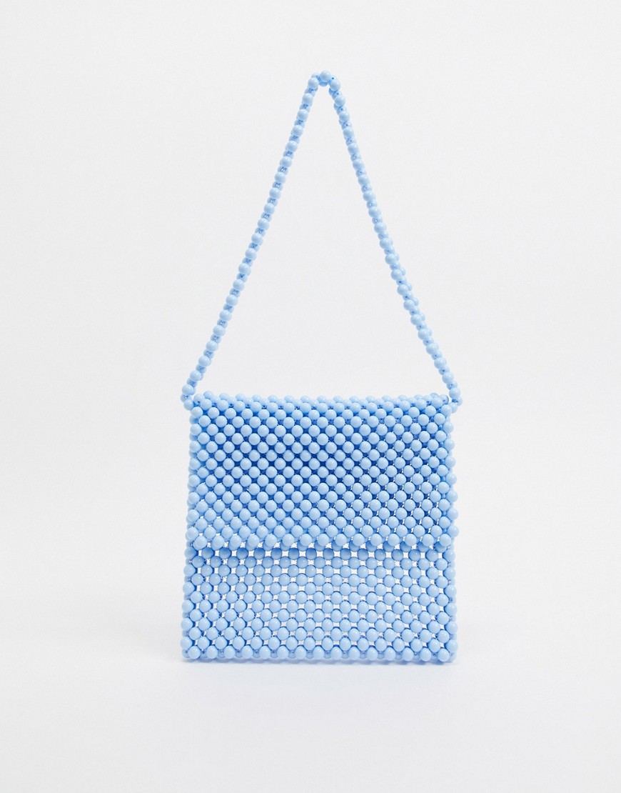 Faithfull – Ljusblå väska med pärlor