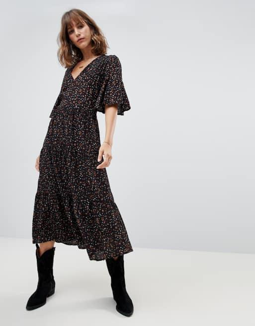 Faithfull the brand store melia midi dress