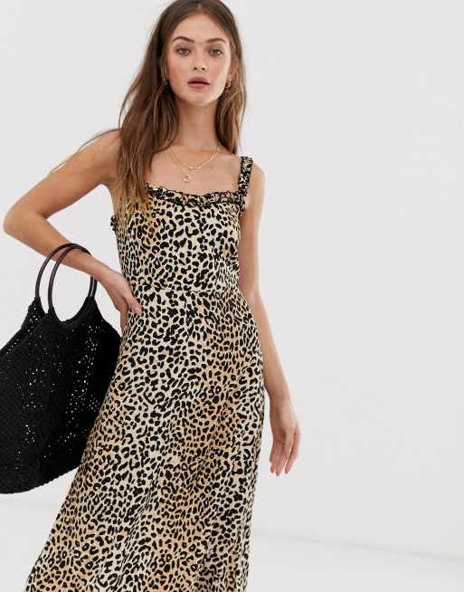 Faithfull leopard dress best sale