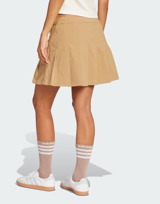 Falda beis de tablas de adidas Originals, 3 de 4