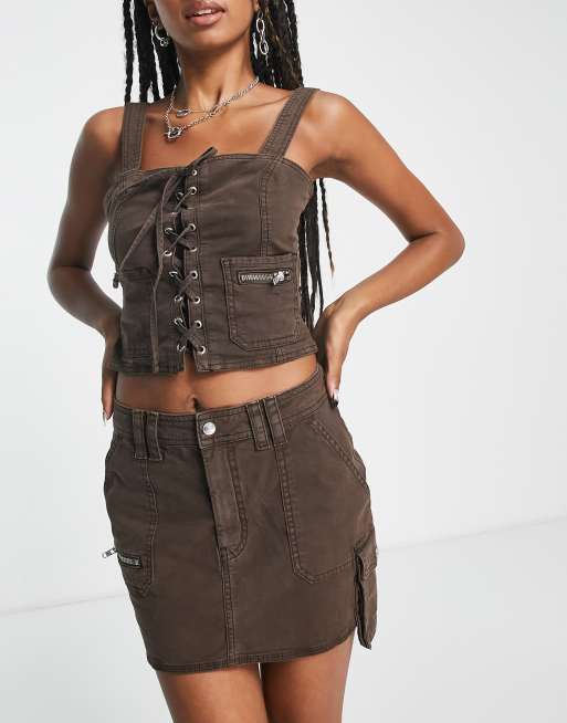Falda con bolsillo tipo parche de ASOS DESIGN (parte de un conjunto), 3 de 4