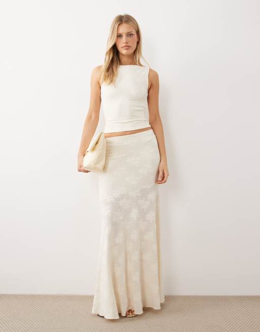 Conjunto color crema de encaje transparente de Gina Tricot, 3 de 3