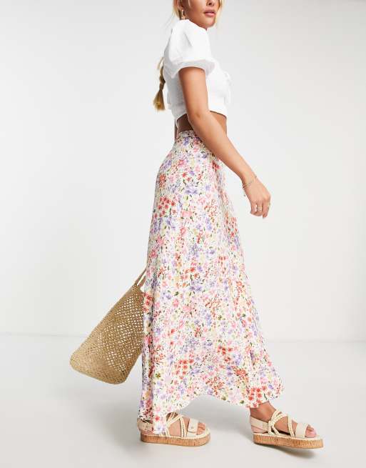 Falda larga con estampado floral Emilia de Nobody's Child