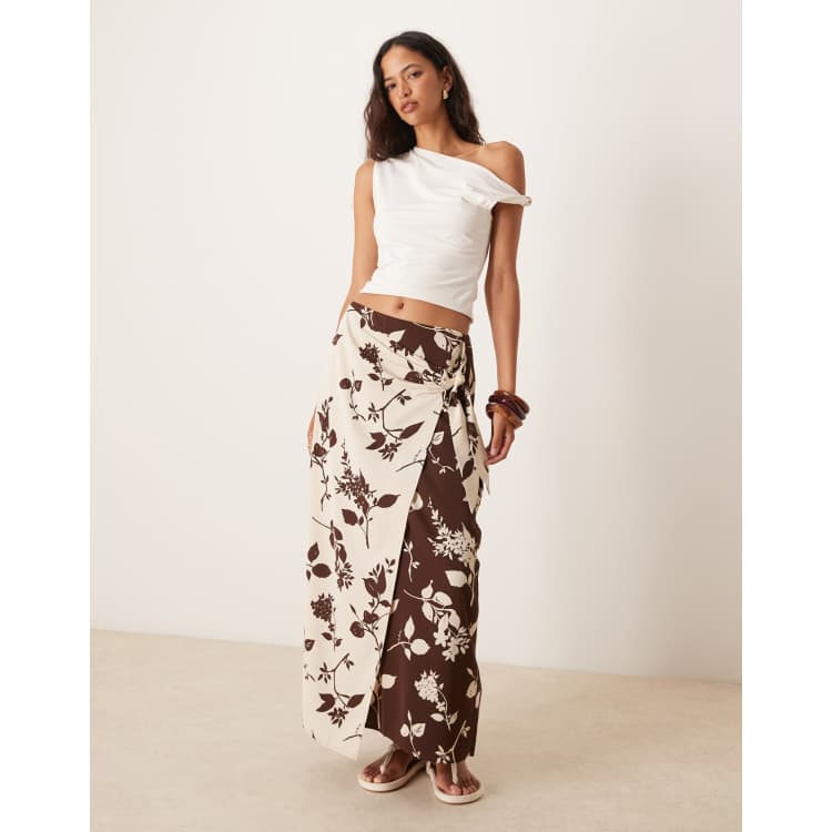 Amazon Blusa Corta Y Falda Larga Faldas Pegadas Con Blusas