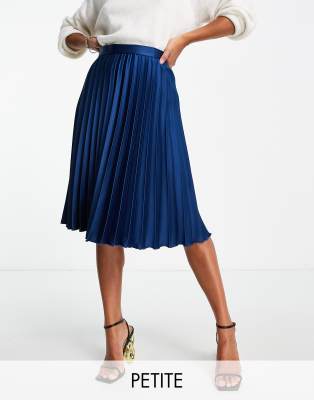 Falda Esmeray Midi Azul Marino