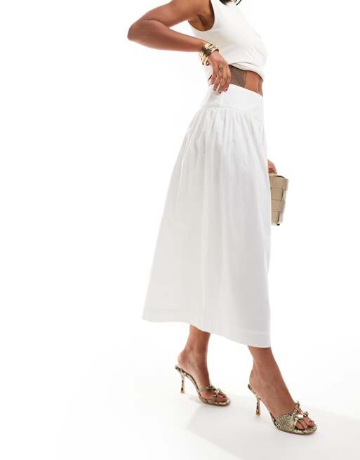 Falda midi blanca Mallory de Nobody's Child