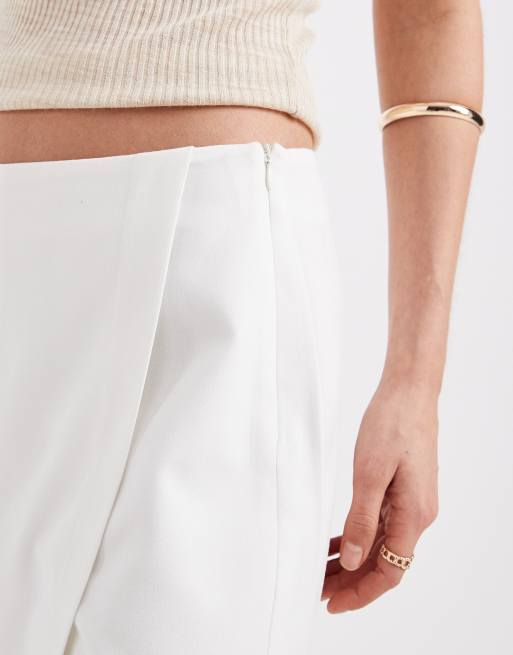 Falda pantalón blanca de talle alto de Vero Moda, 3 de 5