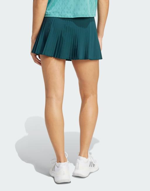 Falda verde hiedra aurora plisada Tennis Pro Climacool de adidas Training , 4 de 4