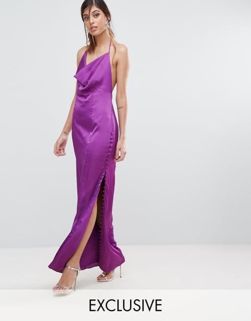 Fame and partners satin cheap dress