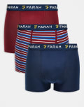 [Farah] Farah 3 pack Almand boxers in multi S MULTI