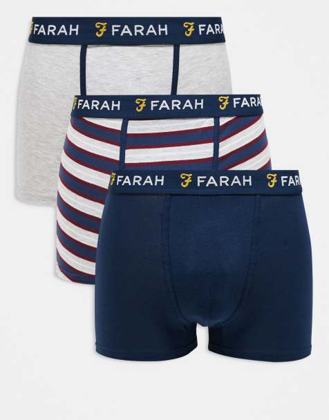 Farah 3 pack keddon boxers in multi - view 1