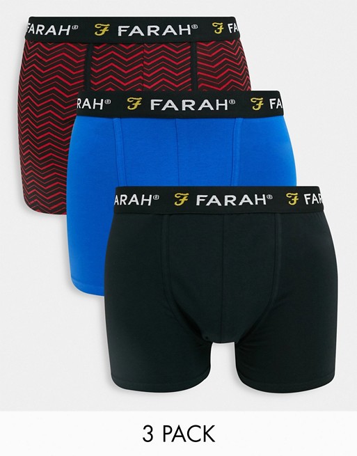 Farah 3 pack trunks