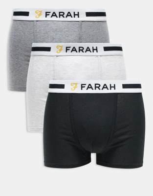 3pack boxers in black and gray