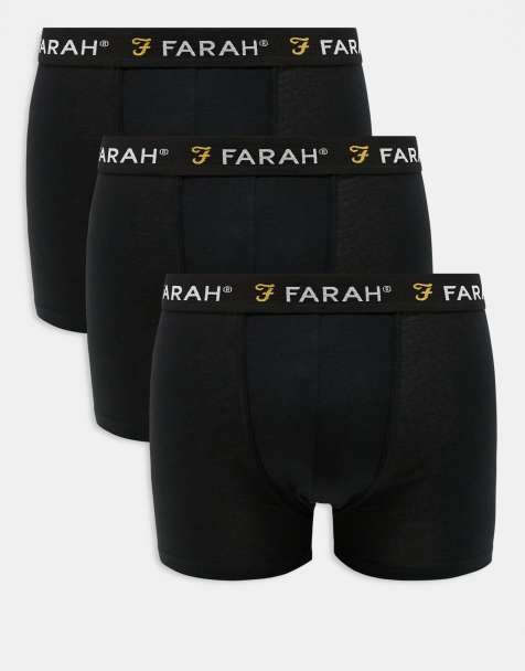 Farah 3pack boxers in black - view 1