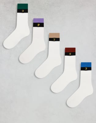 5 pack palta socks in white