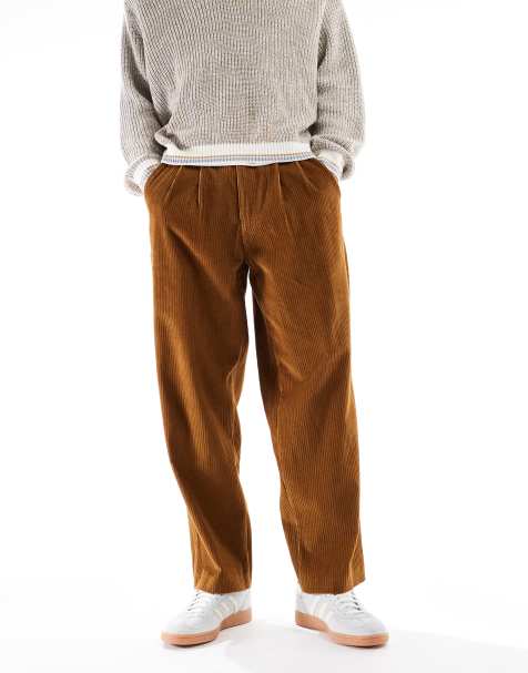 Farah Adam archive twill trouser in light brown - view 1