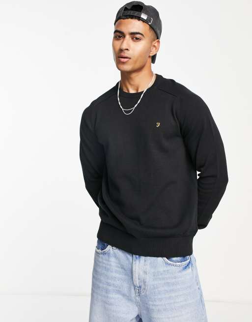 Farah – Addison – Pullover in Schwarz