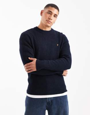 Farah Farah allerton jumper in navy