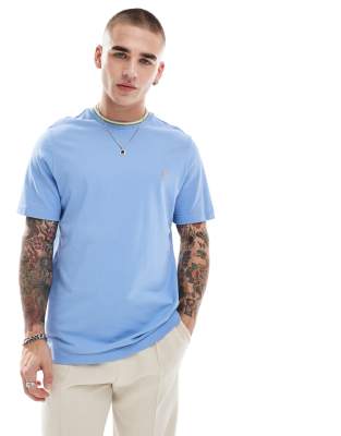 Farah - Alvin - T-shirt avec col à liseré - Bleu clair - view 1