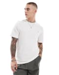 [Farah] Farah Alvin t-shirt in white with collar tipping S White