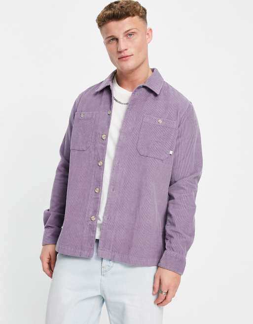 Farah amberson cord shirt in purple | ASOS