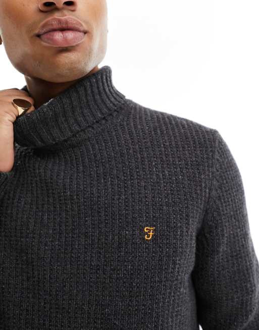 Farah roll shop neck jumper