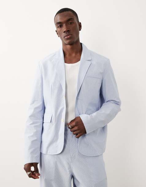 Farah Archive Biggs stripe blazer in blue (part of a set) - view 1