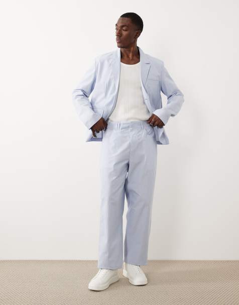 Farah Archive Bliss stripe straight leg pants in blue (part of a set) - view 1