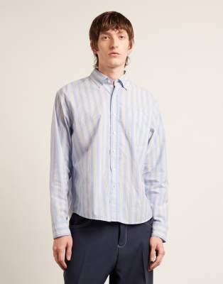Farah Archive Collection Haskins Striped Shirt In Blue