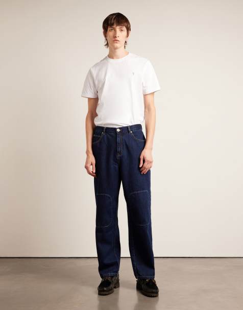 Farah Archive collection Sambrano relaxed jeans in mid indigo - view 1