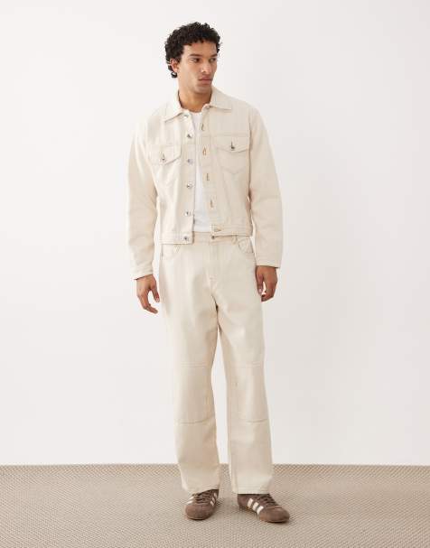 Farah Archive Montoya denim co-ord in ecru - view 1