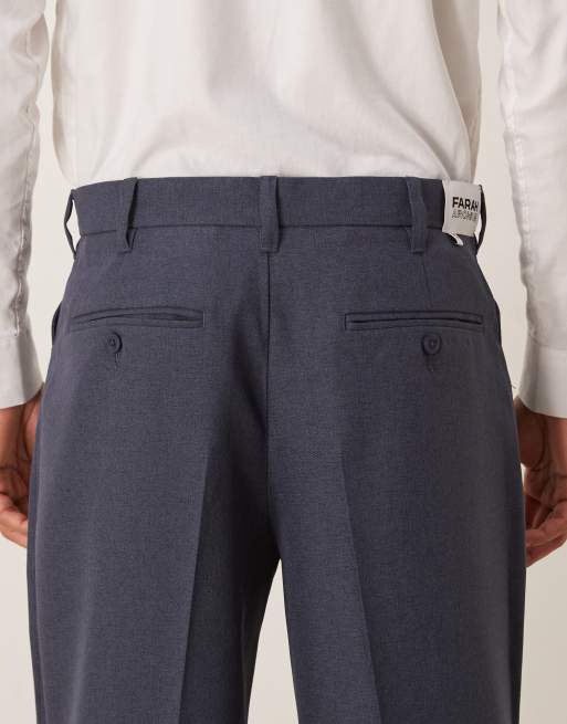Farah Archive twill trousers in indigo, 5 of 5