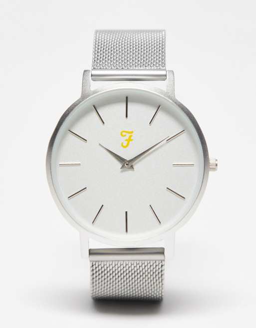 Farah – Armbanduhr aus Edelstahl in Silber