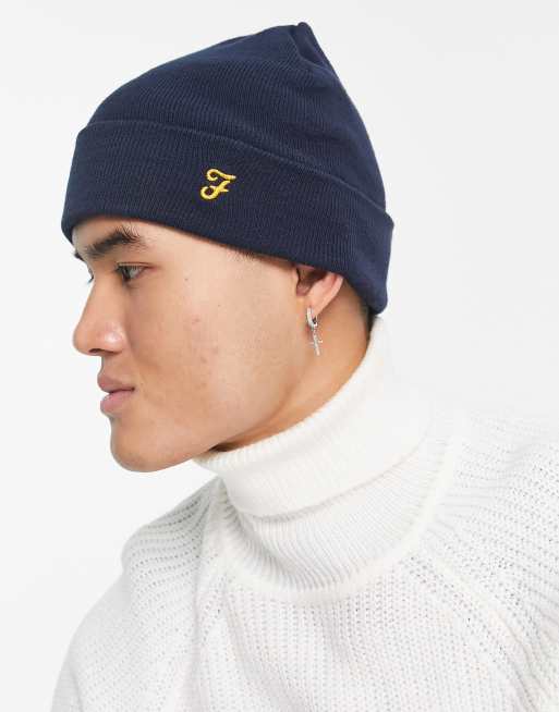 Farah - Berretto con logo blu navy