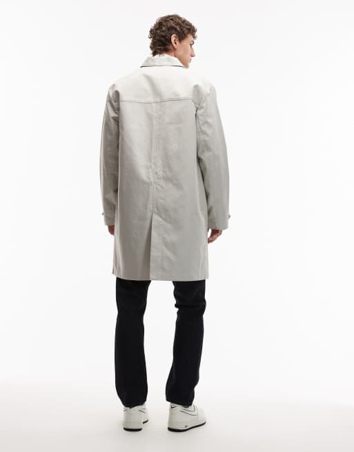 Farah berwyn mac coat in cream, 3 of 5