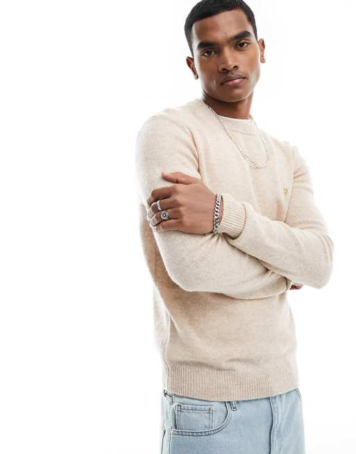 Farah - Birchall - Pull en laine - Beige