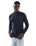 [Farah] Farah Blanes long sleeve polo in navy L NAVY