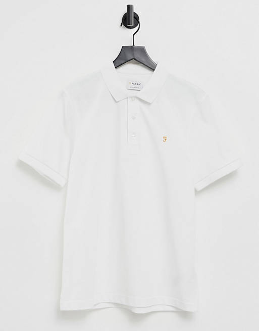 Polo shirts Farah Blanes organic cotton polo in white 
