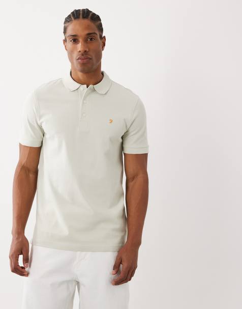Farah - Blanes - Polo a maniche corte verde chiaro con logo - view 1