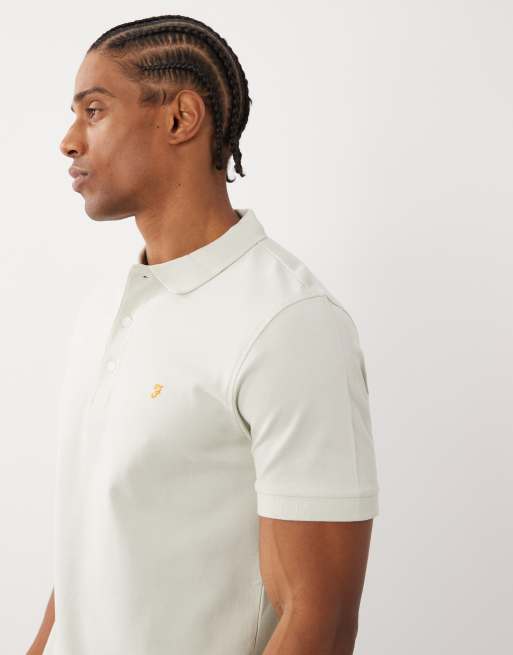 Farah - Blanes - Polo a maniche corte verde chiaro con logo, 4 di 5