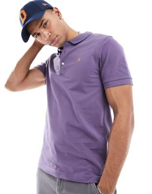 Farah blanes polo in purple - ASOS Price Checker