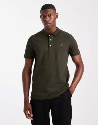 Farah Blanes short sleeve polo in green - MGREEN φωτογραφία