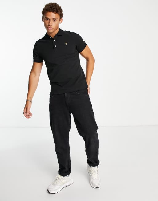 Farah black polo store shirt