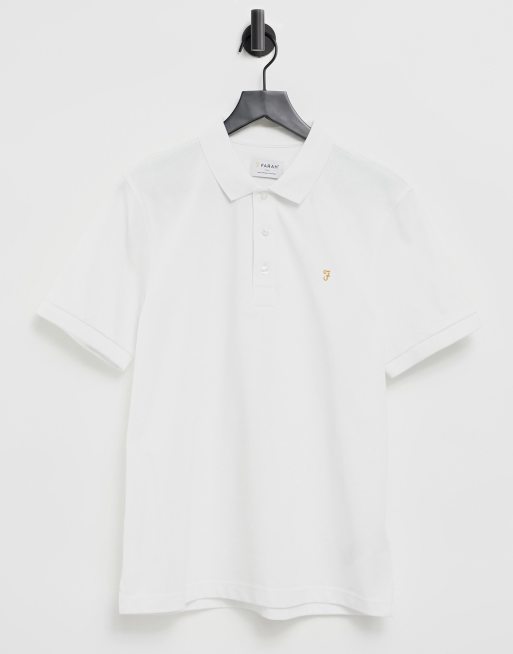 Farah white hotsell polo shirt