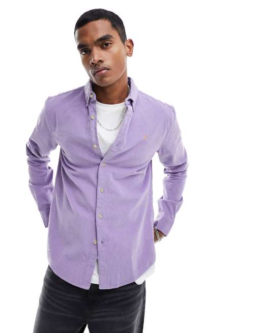 Purple sales corduroy shirt