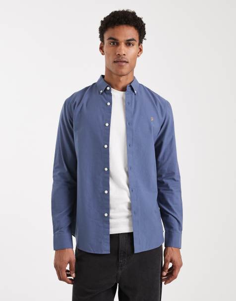 Farah - Brewer - Chemise à manches longues - Bleu - view 1