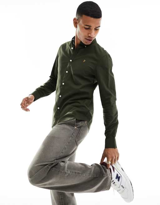 Farah - Brewer - Chemise cintrée - Vert foncé