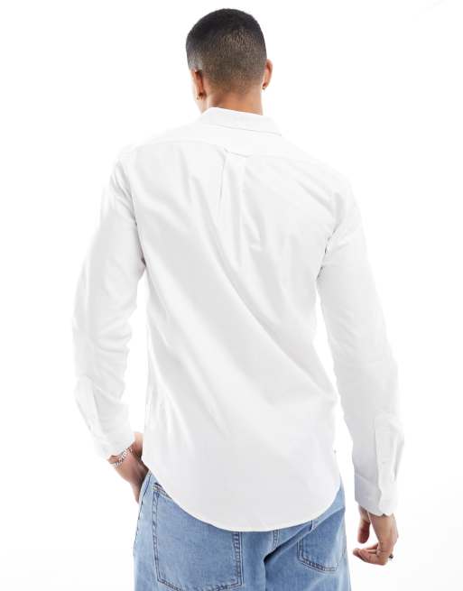 Farah - Brewer - Hvid langærmet slim fit-skjorte , 3 af 4