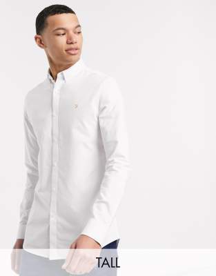 farah white oxford shirt